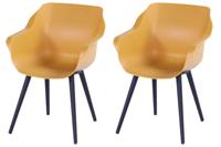 Sophie Studio dining armstoel Zwart Yellow - thumbnail