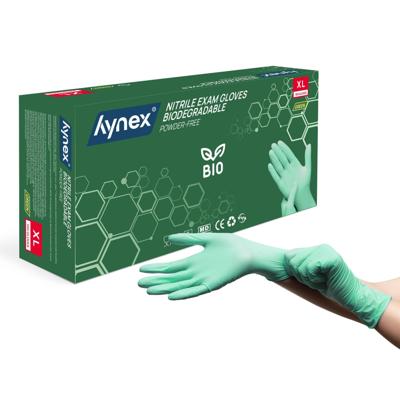Handschoen hynex nitril bio xl groen 3.5gr 100st