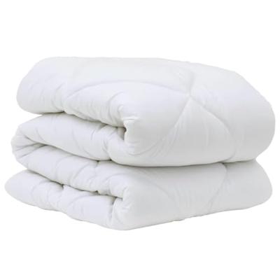 Dekbed met Kussens 3 pcs Wit Microfiber en Dons Feather