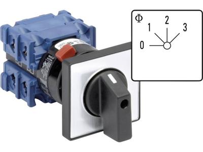 Kraus & Naimer CH10.A261.FT2 Wisselschakelaar 20 A 3 x 40 ° Grijs, Zwart 1 stuk(s)