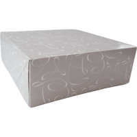 Gebaksdoos | Swirl | karton | 25x25x9cm | zonder venster | 100 stuks - thumbnail