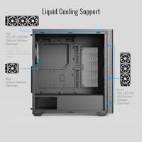 Aerocool D501A Midi Tower Zwart - thumbnail