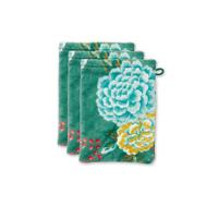 Pip Studio Good Evening Badtextiel Groen- Washandje (16x22 cm) - Set van 3 - thumbnail