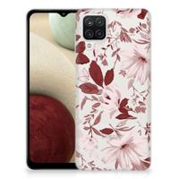 Smartphone hoesje Samsung Galaxy A12 Watercolor Flowers - thumbnail