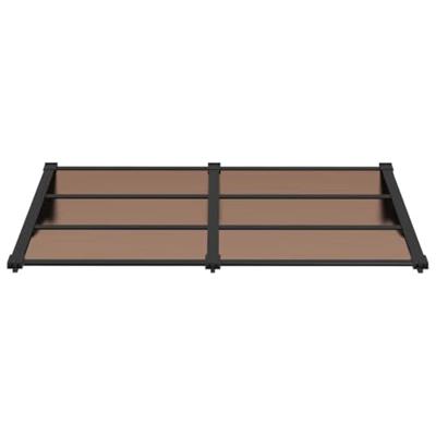 Deurluifel 152,5x90 cm polycarbonaat zwart