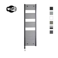 Elektrische Radiator Sanicare HWV Met Wifi 172x45 cm Gunmetal 920W Met Thermostaat Zwart Linksonder Sanicare - thumbnail