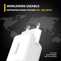 Intenso W40CC GaN USB-oplader 40 W 2x USB-C Wit Binnen GaN, USB Power Delivery (USB-PD) - thumbnail