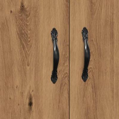 Dressoir 69,5x34x90 cm bewerkt hout artisanaal eikenkleur