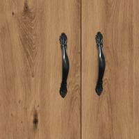 Dressoir 69,5x34x90 cm bewerkt hout artisanaal eikenkleur - thumbnail
