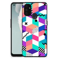 OnePlus Nord N100 Backcover Blokken Kleurrijk - thumbnail
