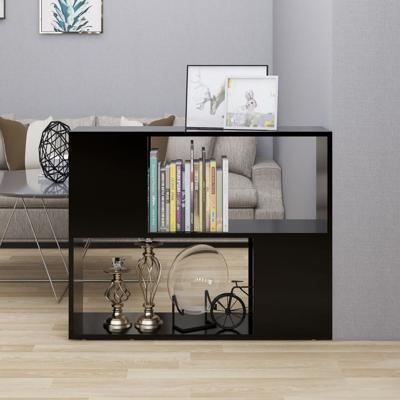 VidaXL Tv-meubel 80x24x63 cm bewerkt hout zwart
