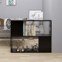 VidaXL Tv-meubel 80x24x63 cm bewerkt hout zwart - thumbnail