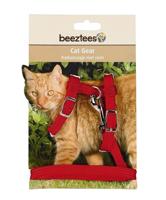Beeztees Kattentuigje Rood 130cm x 10mm - thumbnail