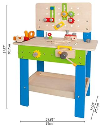 Hape houten werkbank - thumbnail