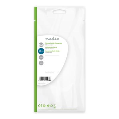 Nedis 3,5 mm Audioconnector | Male | Solderen | 4.0 mm | Goud / Zwart | 25 Stuks | 1 stuks - CAVC22900BKG CAVC22900BKG