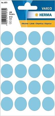 Etiket herma 1873 rond 19mm blauw 100st Etiket herma 1873 rond 19mm blauw 100st
