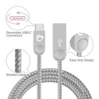Siig CB-US0N11-S1 telefoonkabel USB-C USB-A zink 2,011 m - telefoonkabel (PE-zak) - thumbnail