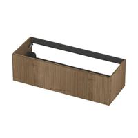 INK - Onderkast 1L Fineer Gefreesd Tbv Greep - 1200x450x400 Mm - Ash Grey - thumbnail