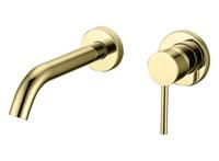 Nancy Inbouw-Wandmengkraan Uitloop 20Cm Mat-Goud - thumbnail