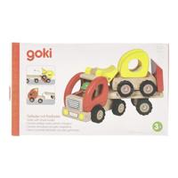 Goki houten vrachtwagen dieplader - thumbnail