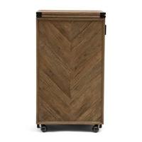 Rivièra Maison Wijnkast 'Portella' Op wielen, Eikenhout - thumbnail