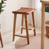 Kave Home Barkruk 'Calixta' kleur Bruin (zithoogte 67cm) - thumbnail