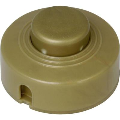 Kopp 191807084 Voetschakelaar Met trekonlasting Goud 1x uit/aan 2 A 1 stuk(s)