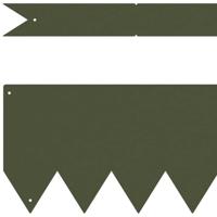 Gazonranden 50 pcs Olijfgroen 100 x 0.5 x 15 cm Staal - thumbnail