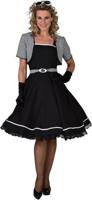50&apos;s jurk "Jackie" zwart/wit - thumbnail