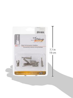 Graph Tech String Saver PG-8000-00 Brushed Steel brugzadels voor ST- en TE-stijl gitaar (set van 6)