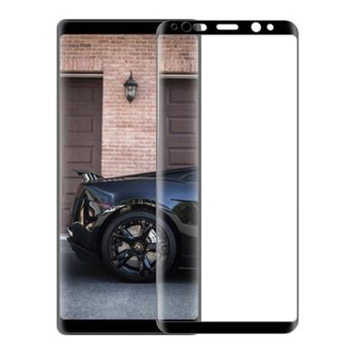 mocolo volledige lijm 0.33mm 9H 3D ronde rand Tempered glas Film voor Galaxy Note8 (zwart)