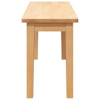 Bank 90 cm massief hout rubber - thumbnail