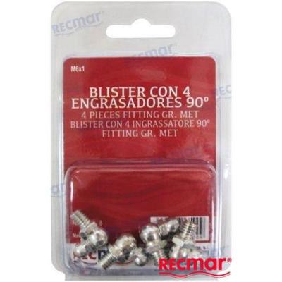 HERRAMIENTAS RECT11958 - BLISTER CON 4 ENGRASADORES 90º