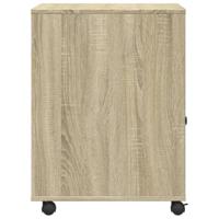 Printerkastje met wielen 60x50x67 cm sonoma eikenkleurig - thumbnail