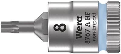 Wera 8767 A 05003360001 Binnen-zesrond (TX) Dopsleutel-bitinzet Houderfunctie 1/4 T 8 1/4 (6,3 mm)