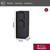 Paulmann 94657 Buitenstopcontact Antraciet - thumbnail