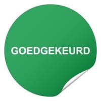Keuringssticker goedgekeurd Ø 40 mm - 600 stuks (op rol) - thumbnail