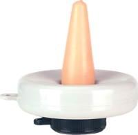 Drijfspeen losse speen geel Compleet - thumbnail