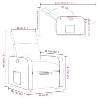 Sta-op-stoel verstelbaar stof crèmekleurig - thumbnail