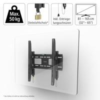 Hama Tv-muurbeugel Kantelbaar Antidiefstal-voorziening 165 Cm (65) Tot 50 Kg - thumbnail