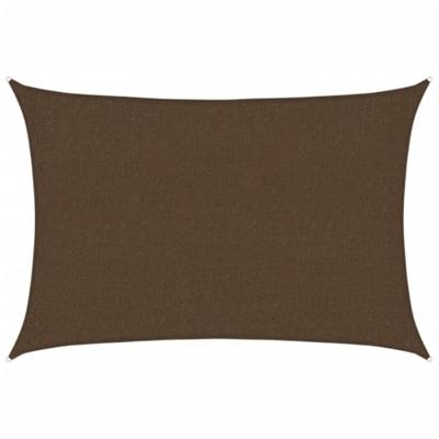 VidaXL Zonnezeil 160 g/m² 2x3 m hdpe bruin