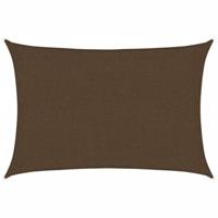 VidaXL Zonnezeil 160 g/m² 2x3 m hdpe bruin - thumbnail