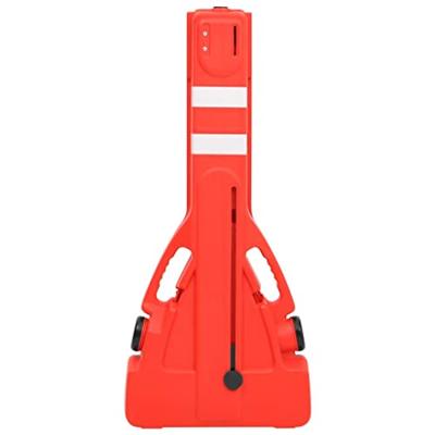 VidaXL Verkeersbarrières inklapbaar 210x50x105 cm rood
