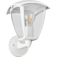 LED Wandlamp Buiten - Mat Wit Aluminium - E27 Fitting - IP44 Weerbestendig - thumbnail