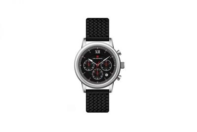 Carl Heinrich Chronograph Quartz 40 mm Staal | G0907-SBLR