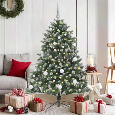 VidaXL Kunstkerstboom met 150 led groen 150 cm pvc en plastic en staal