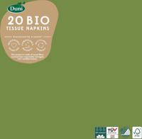 Duni Servetten 33x33 cm Groen 20 stuks - thumbnail