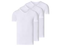 esmara Men Set van 3 heren T-shirts (V-hals, Wit, L) - thumbnail