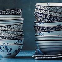 Laura Ashley kom Floris 13 cm - thumbnail