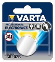 VARTA 13501025 - batterij Electronics lithium knoopcel CR2025 met 3 volt, capaciteit 170 mAh, voor verschillende apparaten en consumentenbehoeften - thumbnail